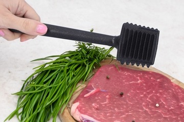 Толкатель MEAT POTATO 5в1, 5-сторонний, черный, сплошной, трамбовка