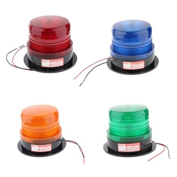 Sygnalizator awaryjny LED Lampa błyskowa stroboskopowa lampka ostrzegawcza Bursztyn 12V Pomarańczowy
