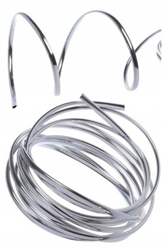 Хромированная кромка, бамперы, 8мм х 4м, для кромок 1,6-2,5мм, крышка