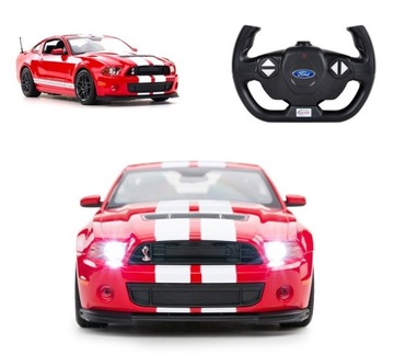 SAMOCHÓD ZDALNIE STEROWANY FORD MUSTANG SHELBY LED AUTO RC RASTAR NA PILOT