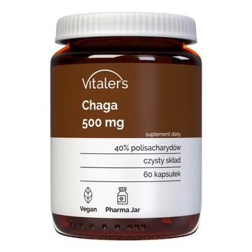 Chaga Ekstrakt Vitaler's Błyskoporek Podkorowy 60k