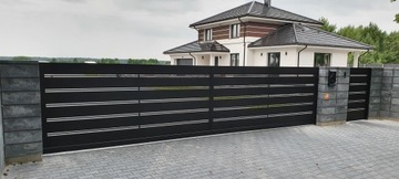 Brama żaluzja aluminiowa 4x1,50 żaluzjowa
