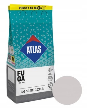 ATLAS fuga CERAMICZNA 202 popielaty 5kg