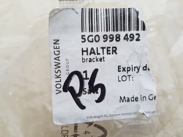 5G0998492 DRŽÁKY , KOŠ ČIDLA VW GOLF VII