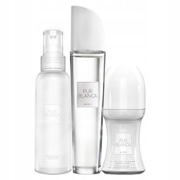 AVON ZESTAW PUR BLANCA 3 SZTUKI WODA MGIEŁKA KULKA