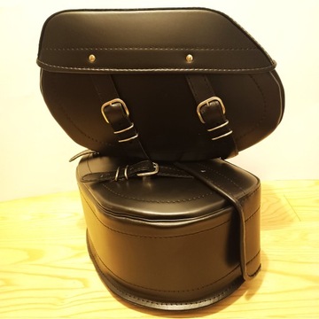 БОЛЬШИЕ БОКОВЫЕ САНИНИЦЫ ИЗ КОРОВЬЕЙ КОЖИ HARLEY DAVIDSON DYNA SOFTAIL TOURING QUALITY