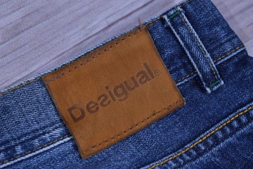 DESIGUAL Spodnie Jeansowe Męskie Jeansy Premium 34