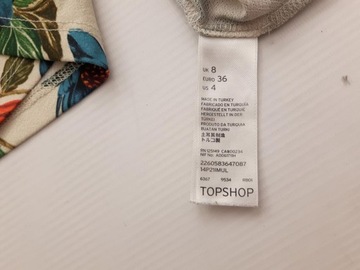 TOPSHOP elastyczny KOMBINEZON na lato KWIATY wygodny _ 36