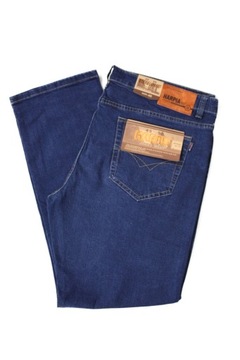 SPODNIE MĘSKIE JEANS - DUŻE!!! W57 L32 PAS 154-156