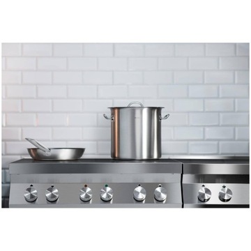 КАСТРЮЛЯ НЕРЖАВЕЮЩАЯ СТАЛЬ - 12 Л - КРЫШКА