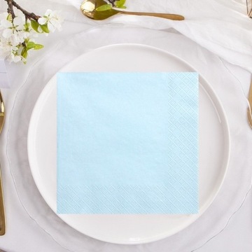 САЛФЕТКИ БУМАЖНЫЕ СИНИЕ 33х33см 20 шт.