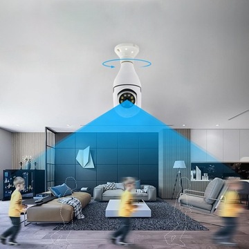 ВНУТРЕННЯЯ И НАРУЖНАЯ IP-КАМЕРА 64G 360° HD 1920*1080 E27 ЦЕНТР ДЛЯ ЛАМПЫ