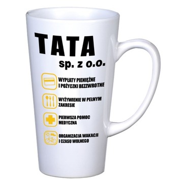 KUBEK LATTE DLA TATY DZIEŃ OJCA NA PREZENT DUŻY
