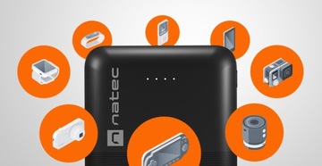 POWERBANK NATEC TREVI COMPACT 10000 мАч 2xUSB USB-C