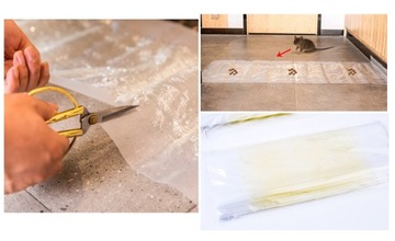 PUŁAPKA LEPOWA LEP NA MYSZY SZCZURY MOCNY KLEJ ŁAPKA mata 120x27,5cm. 5szt.