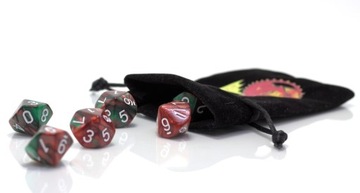 ZESTAW 5 KOSTEK K10 RPG LEŚNEGO ELFA KOŚĆ DZIESIĘCIOŚCIENNA 0-9