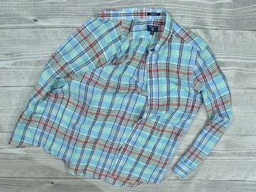 GANT Lniano Bawełniana Koszula Madras Plaid Reg S