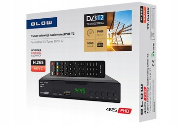 DVB-T2 HEVC ЭФИРНЫЙ ТВ-ДЕКОДЕР HD-ТЮНЕР USB HDMI + SCART КАБЕЛЬ 1,5 М 21 КОНТАКТ