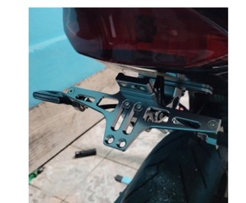 ПОДСВЕТКА НОМЕРНОГО ЗНАКА МОТОЦИКЛА С ЧПУ, СИНЯЯ