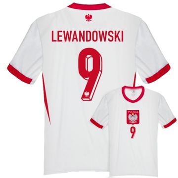 LEWANDOWSKI 9 POLSKA EURO 2024 Koszulka Piłkarska sportowa 134 NOWOŚĆ