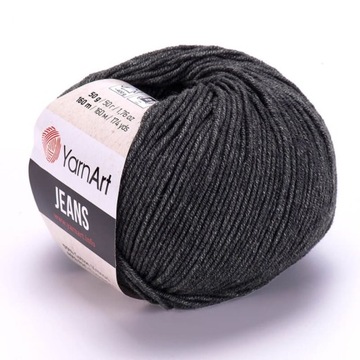 Włóczka YARNART JEANS 28 węgiel drzewny