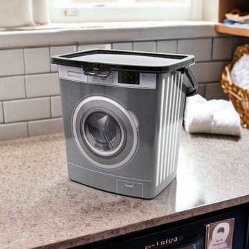 КОНТЕЙНЕР ДЛЯ МОЮЩИХ СРЕДСТВ МОЮЩИЕ ПОРОШКИ КАПСУЛЫ 5Л ЗАКРЫТЫЙ С РУЧКОЙ