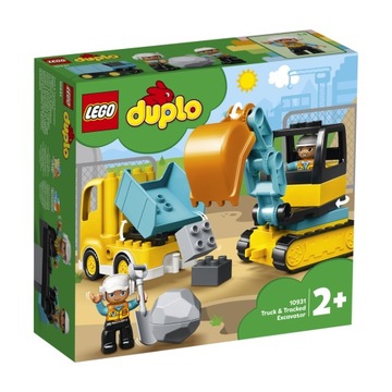 LEGO DUPLO CIĘŻARÓWKA I KOPARKA GĄSIENICOWA 10931