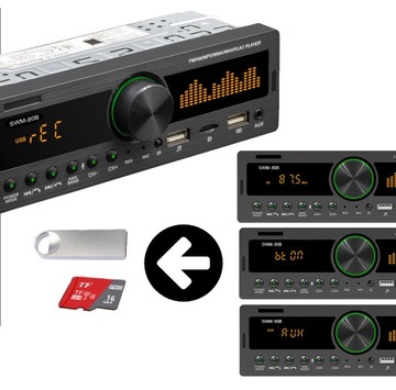 RADIO SAMOCHODOWE 1DIN AUX SD GPS BLUETOOTH MP3