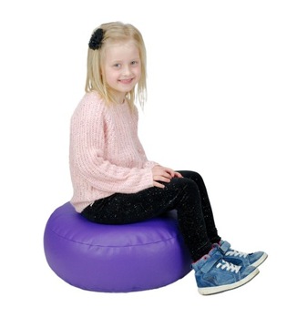 OKRĄGŁY PUF ROLLER 50x18, DROPS Z EKOSKÓRY, KOLORY