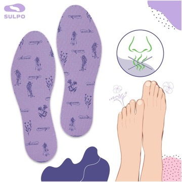 АРОМАТИЧЕСКИЕ вставки для обуви с ароматом ЛАВАНДЫ r_41