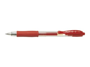 Długopis żelowy czerwony PILOT G-2