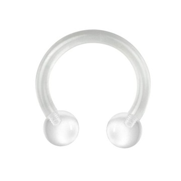 Podkówka z kulkami 1,2/8/3 przeźroczysty