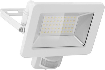Reflektor zewnętrzny LED 50W z czujnikiem biały