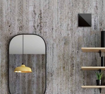 WENTYLATOR ŁAZIENKOWY DOMOWY FI100mm CZARNE SZKŁO CICHY 26dB + GRATIS ZAWÓR