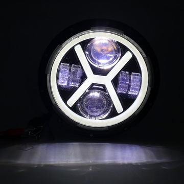 СВЕТОДИОДНАЯ КОЛЬЦЕВАЯ ФАРА ДХО МОТОЦИКЛА HARLEY 7 ДЮЙМОВ