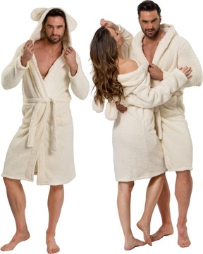 МУЖСКОЙ МЯГКИЙ ХАЛАТ TEDDY BEAR С УШАМИ В ПОДАРОК