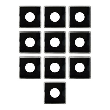 10 szt. Uchwyt na monety Lekki, przezroczysty, przenośny organizer Trwała moneta 26,5 mm