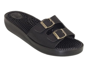 KLAPKI DAMSKIE MEDYCZNE ZDROWOTNE Z KOLCAMI