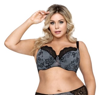 BIGGI BIUSTONOSZ SEMI-SOFT GRACE CZARNY GRAFIT 85B