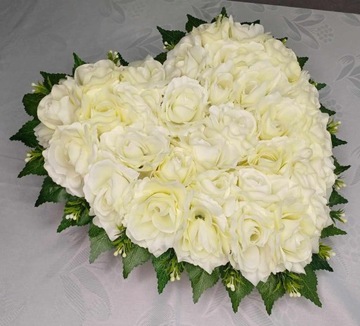 Wiązanka stroik na grób cmentarz nagrobna serce