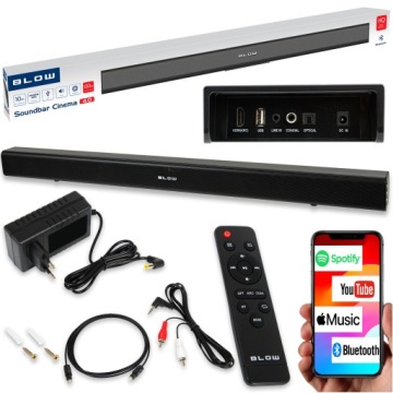 Výkonný Soundbar Bluetooth Reproduktor Usb Hdmi Televizor 120W Aux Sada