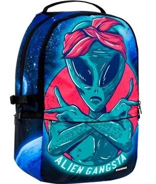 PLECAK SZKOLNY MŁODZIEŻOWY TORNISTER ALIEN GANGSTA