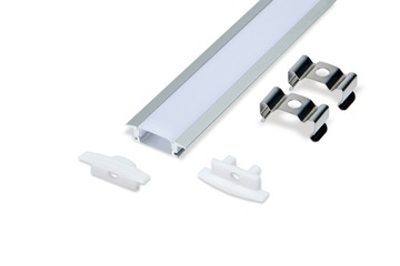 Встраиваемый анодированный светодиодный профиль SLIM + 2M LAMP