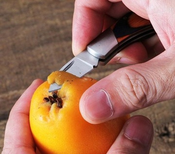 МИНИ НОЖ КАРМАННЫЙ НОЖ БРЕЛОК СТАЛЬ + ДЕРЕВО