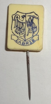 ZNACZEK PRZYPINKA ZABRZE - HERB - STARY WZÓR
