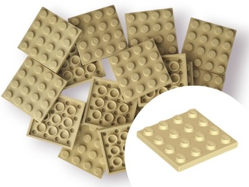 LEGO 3031 PLATE Płytka 4X4 TAN Piaskowy 10 szt