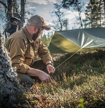 Брезент для кемпинга Helikon Supertarp - оливково-зеленый