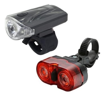 LAMPA ROWEROWA PRZÓD + TYŁ LED