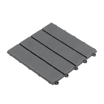 Плитка для садовой террасы Uni-Floor Паркет Серый 31 x 31 x 1,8 см Платформа