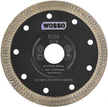 TARCZA DIAMENTOWA DO CIĘCIA GRESU PŁYTEK 115MM PRO